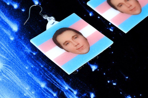 Paul Dano Says Gay Rights Pride Flag Handmade Earrings!