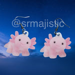 Build a Bear Axolotl Plush 2D Character Handmade Earrings!
