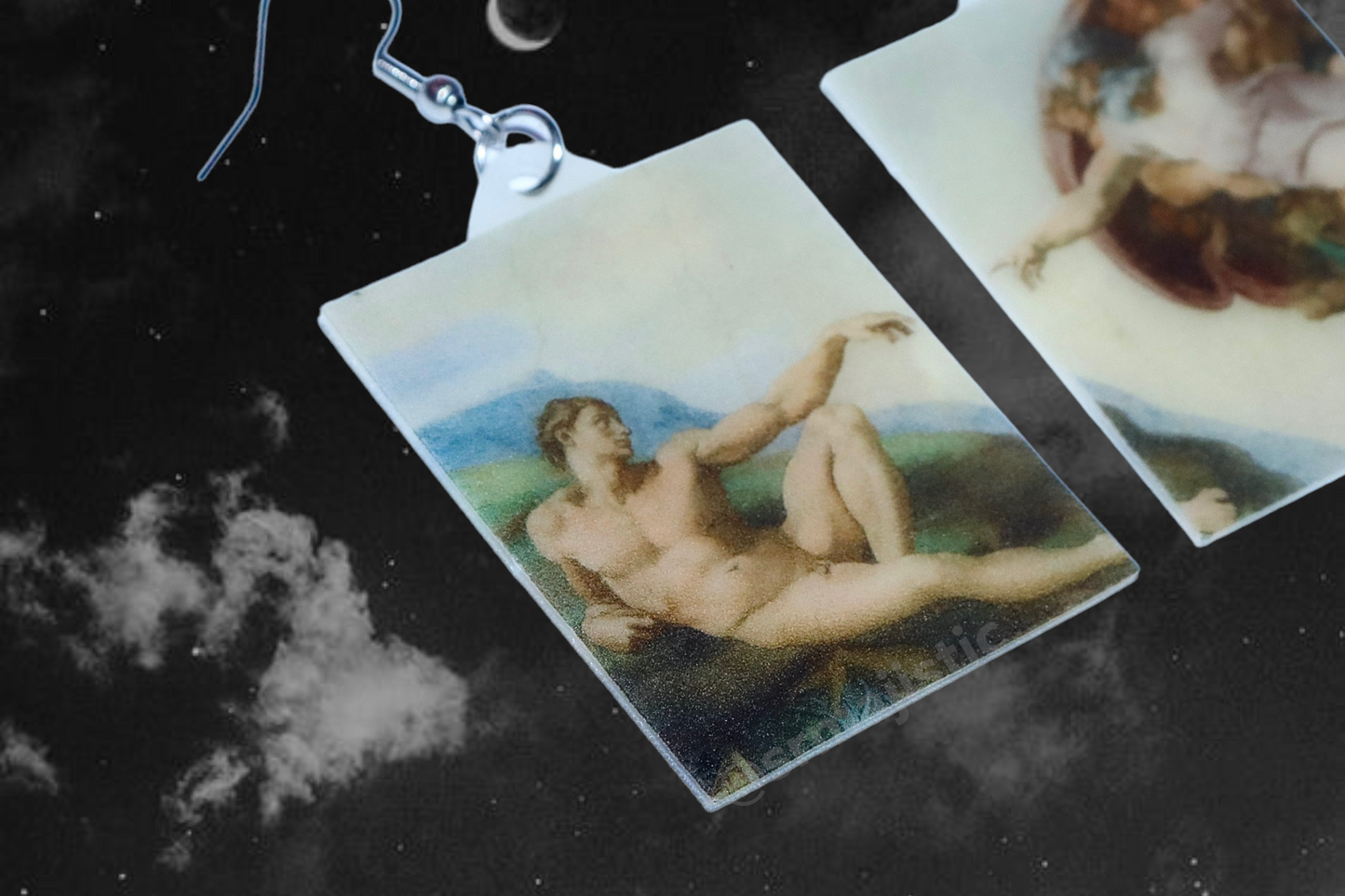 The Creation of Adam Detailed Handmade Earrings!