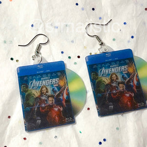 The Avengers (2012) DVD 2D detailed Handmade Earrings!