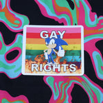 Flaming Gay Flag Character Stickers