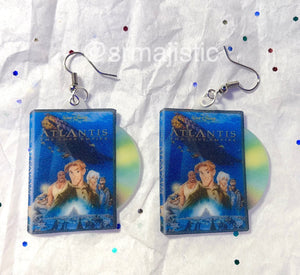 Atlantis: The Lost Empire (2001) DVD 2D detailed Handmade Earrings!