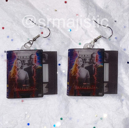WandaVision (2021) DVD 2D detailed Handmade Earrings!