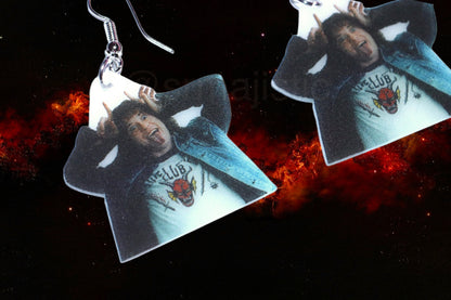 Stranger Things Eddie Munson Character Handmade Earrings!