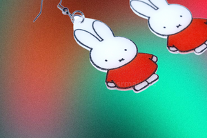 Miffy Cute Kawaii Character Handmade Earrings!