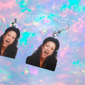 Elaine from Seinfeld Character Handmade Earrings!