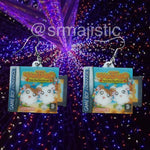 Hamtaro Ham-Ham Heartbreak Game Boy Game 2D detailed Handmade Earrings!