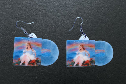 Slayyyter Troubled Paradise Vinyl Handmade Earrings!