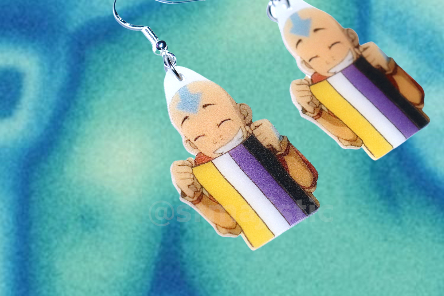 Aang Says Gay Rights Handmade Earrings!