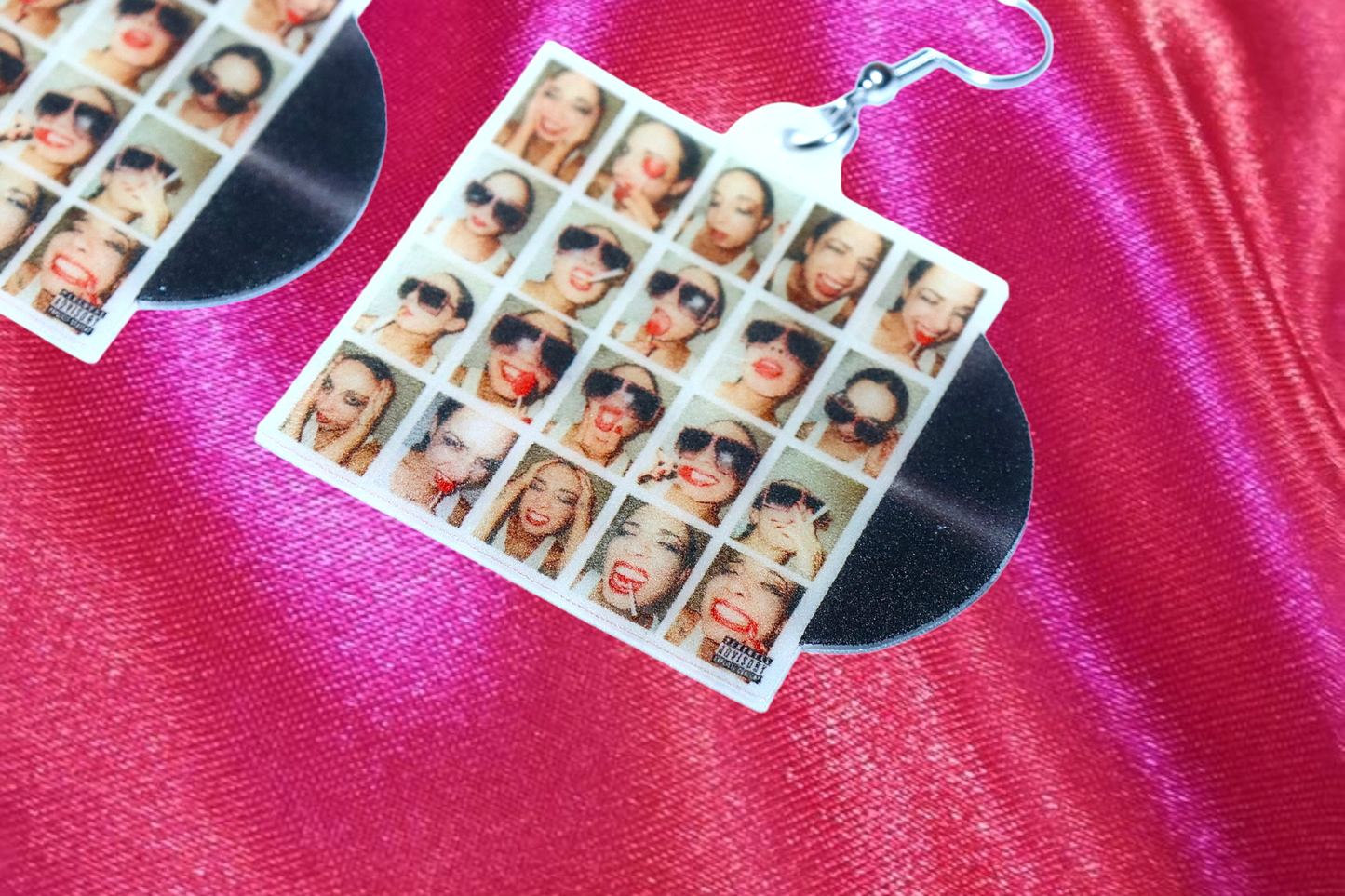 Sizzy Rocket Live Laugh Love Vinyl Album Handmade Earrings!
