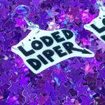 Löded Diper Diary of a Wimpy Kid Band Logo Handmade Earrings!