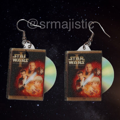 Star Wars Entire Collection DVD 2D detailed Handmade Earrings!
