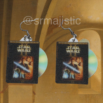 Star Wars Entire Collection DVD 2D detailed Handmade Earrings!