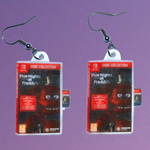 Five Nights at Freddy’s Core Collection Nintendo Switch 2D Game detailed Handmade Earrings!