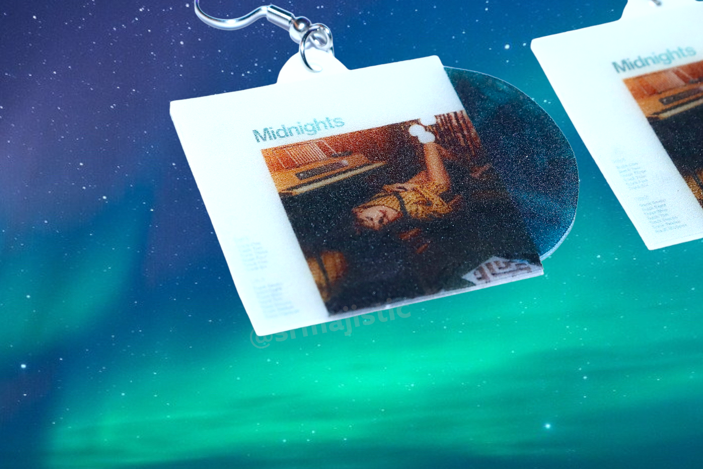 Taylor Swift Midnights Vinyl Album (color variants) Handmade Earrings!