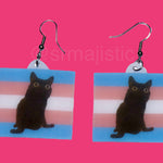 Jinx says Gay Rights cute pride flag detailed Handmade Earrings!