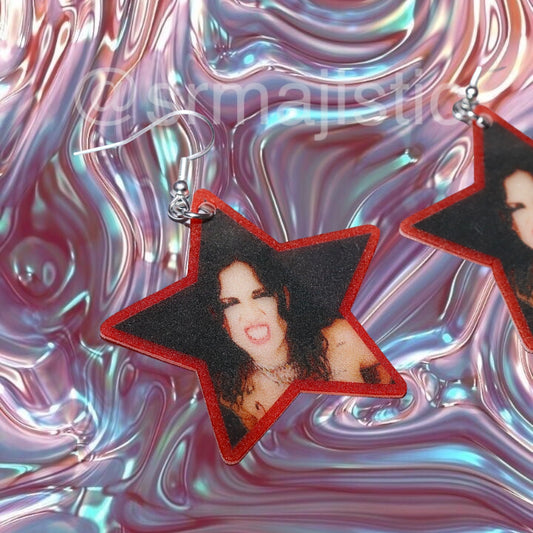Sizzy Rocket Punk Star Shape Handmade Earrings!