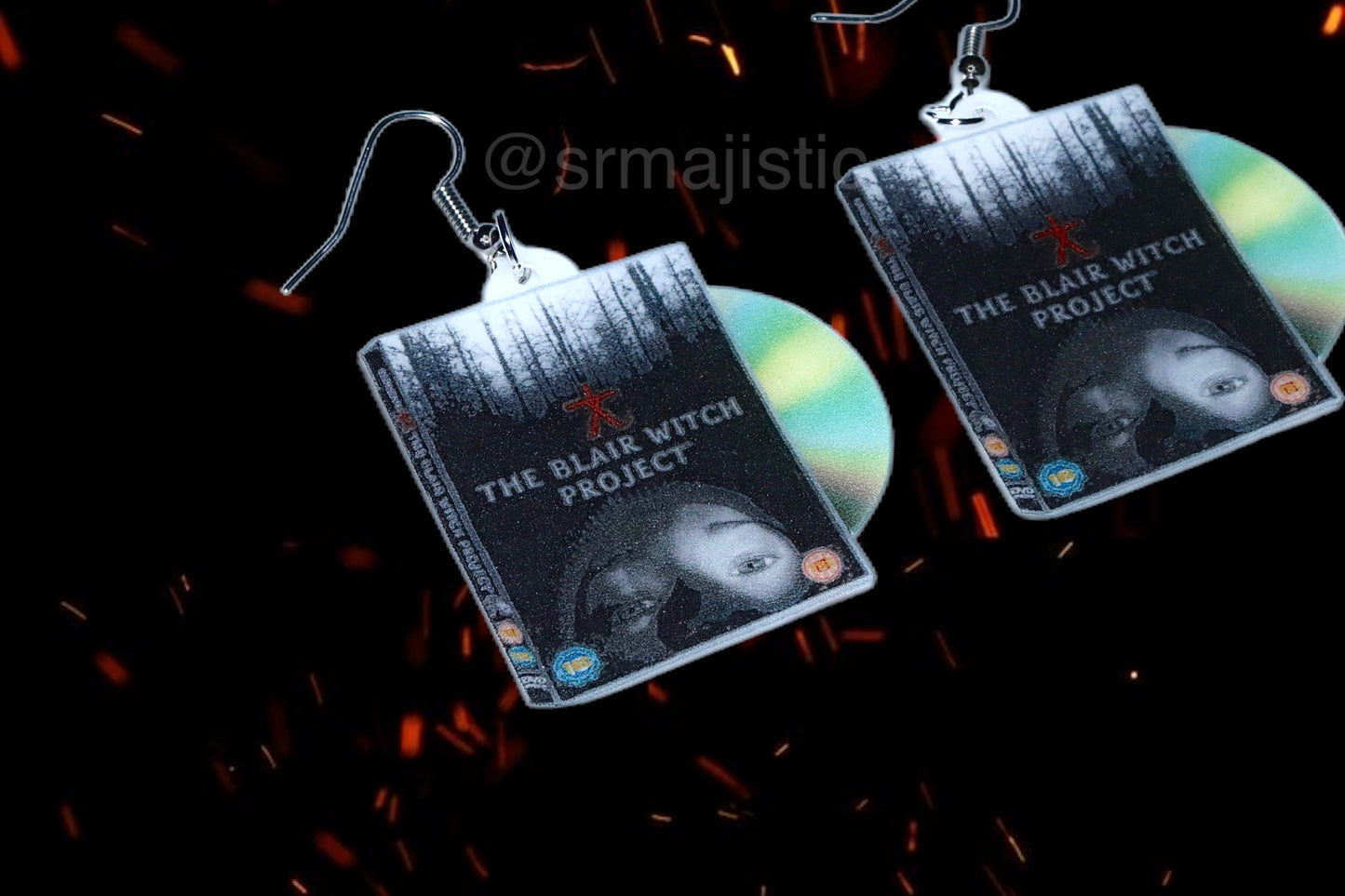 The Blair Witch Project (1999) DVD 2D detailed Handmade Earrings!