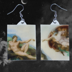 The Creation of Adam Detailed Handmade Earrings!
