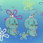 Handsome Squidward Character Handmade Earrings!