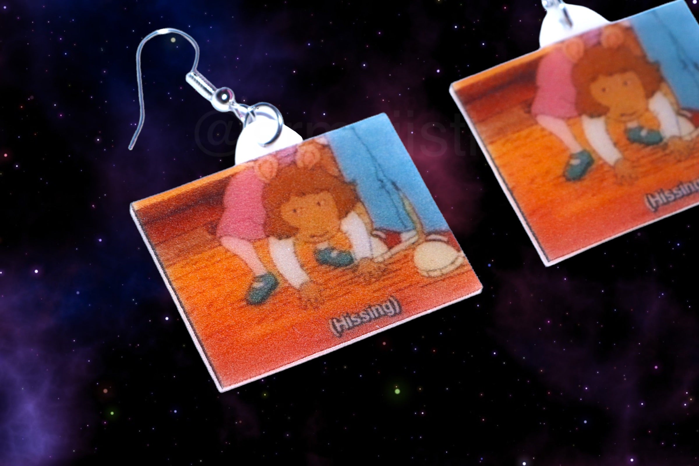 DW Hissing Meme Handmade Earrings!