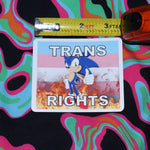 Flaming Bisexual Flag Character Stickers