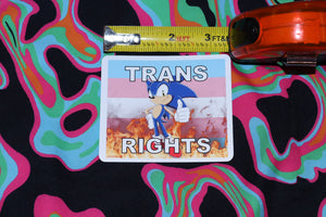 Flaming Bisexual Flag Character Stickers