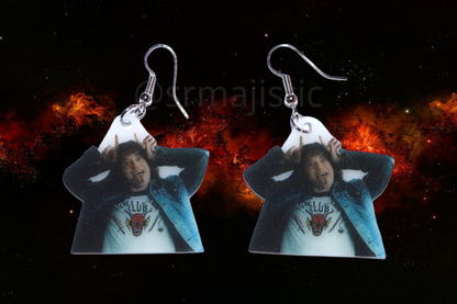 Stranger Things Eddie Munson Character Handmade Earrings!