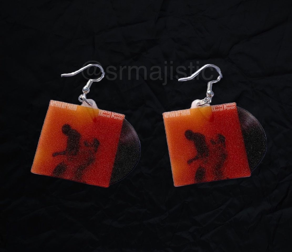 Nothing But Thieves Moral Panic Vinyl Album Handmade Earrings!