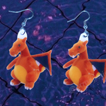 Charizard Chorizord Unsettling Character 2D Handmade Earrings!