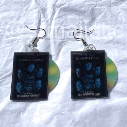 Donnie Darko (2001) DVD 2D detailed Handmade Earrings!