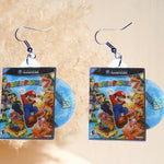 Mario Party 7 Game Cube Game 2D detailed Handmade Earrings!