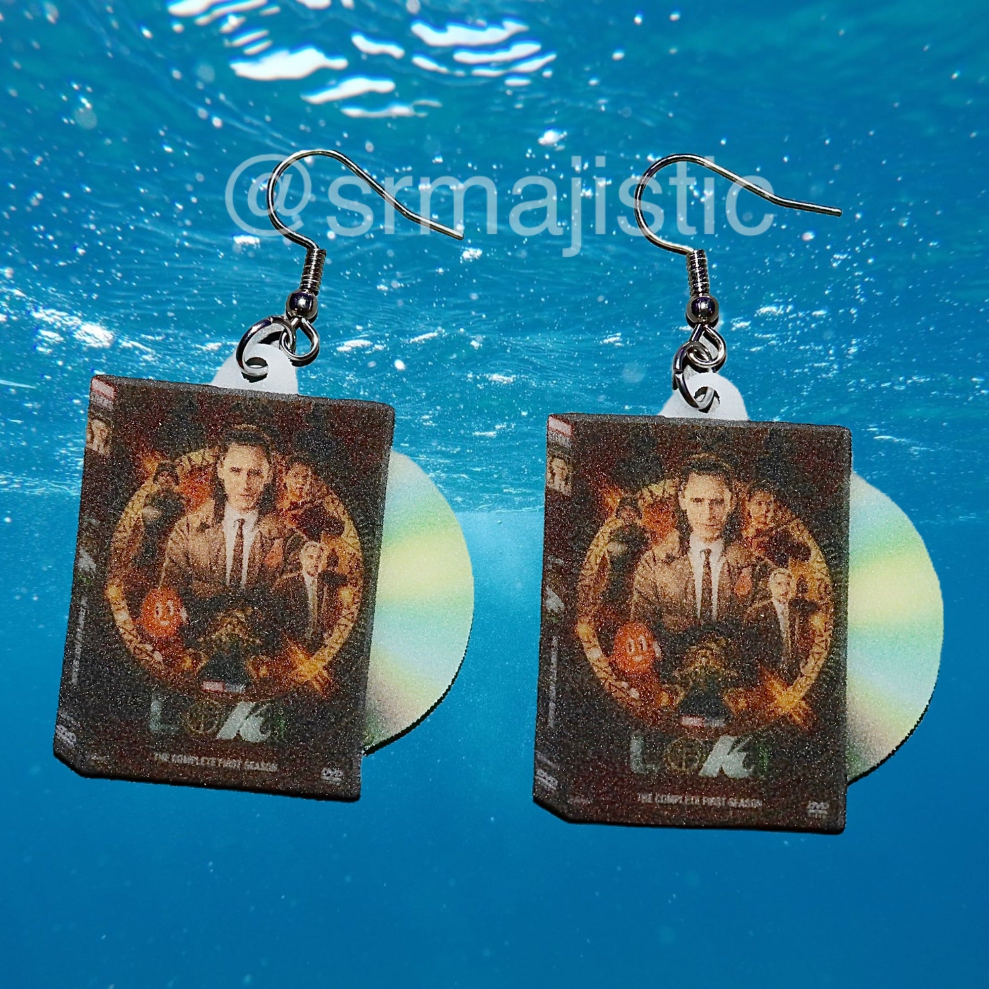 Loki (2021) DVD 2D detailed Handmade Earrings!