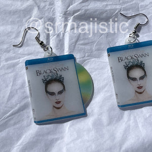 Black Swan (2010) DVD 2D detailed Handmade Earrings!