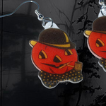 Vintage Pumpkin Man Cute 2D Handmade Earrings!