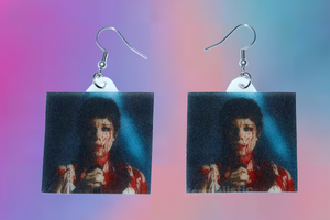 Halsey Covered in Blood Livestream Performance Outfit Handmade Earrings!