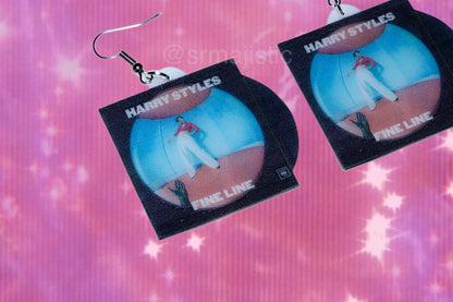 Harry Styles Fine Line Vinyl Album Handmade Earrings!