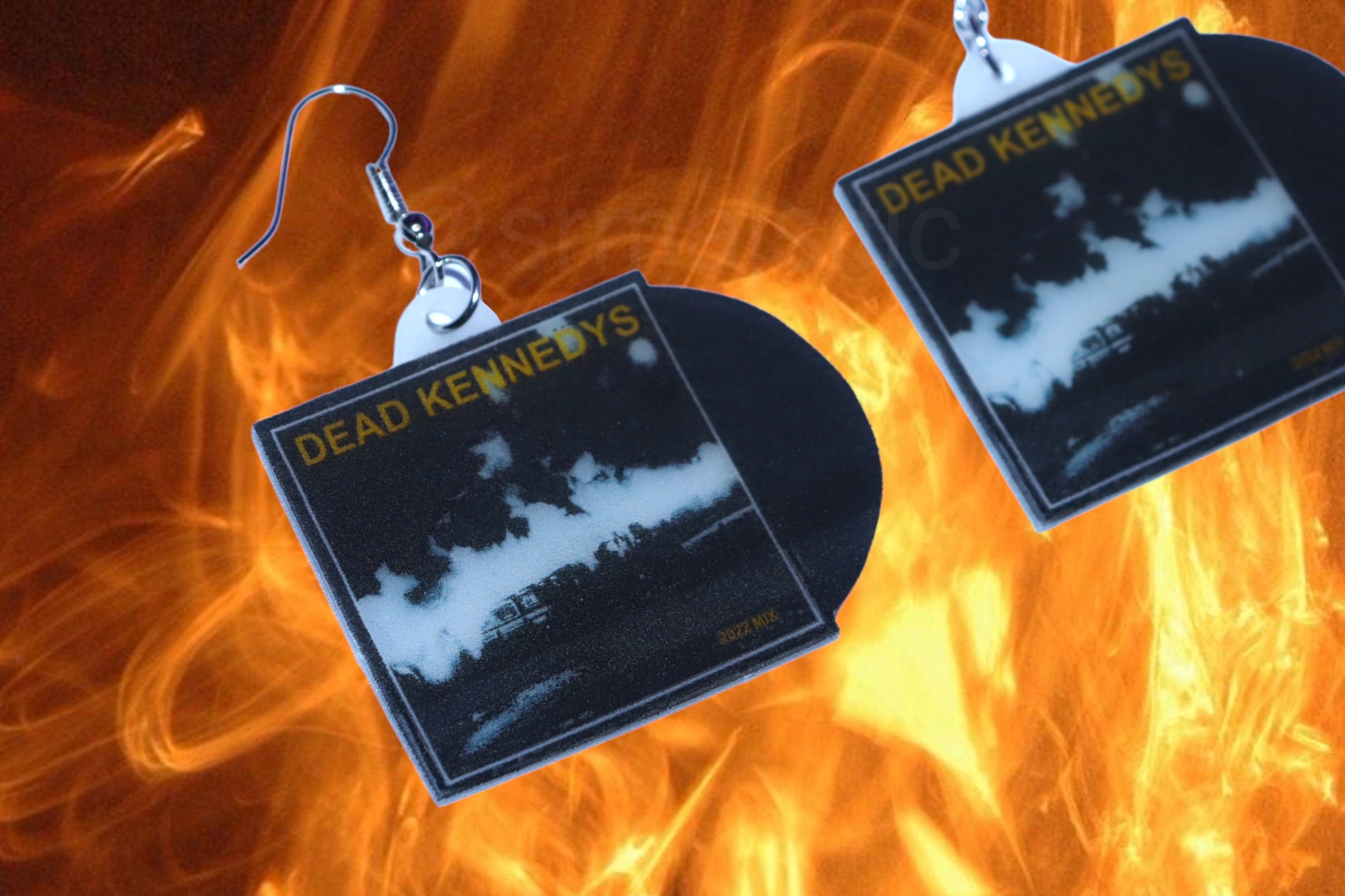 Dead Kennedys Fresh Fruit for Rotting Vegetables Vinyl Handmade Earrings!