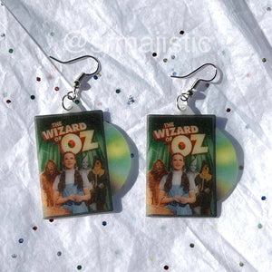 Wizard of Oz (1939) DVD 2D detailed Handmade Earrings!