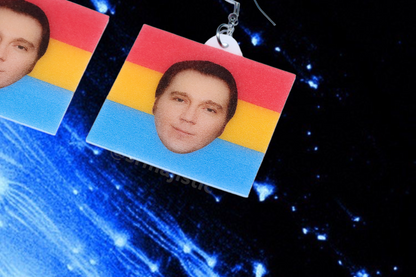 Paul Dano Says Gay Rights Pride Flag Handmade Earrings!