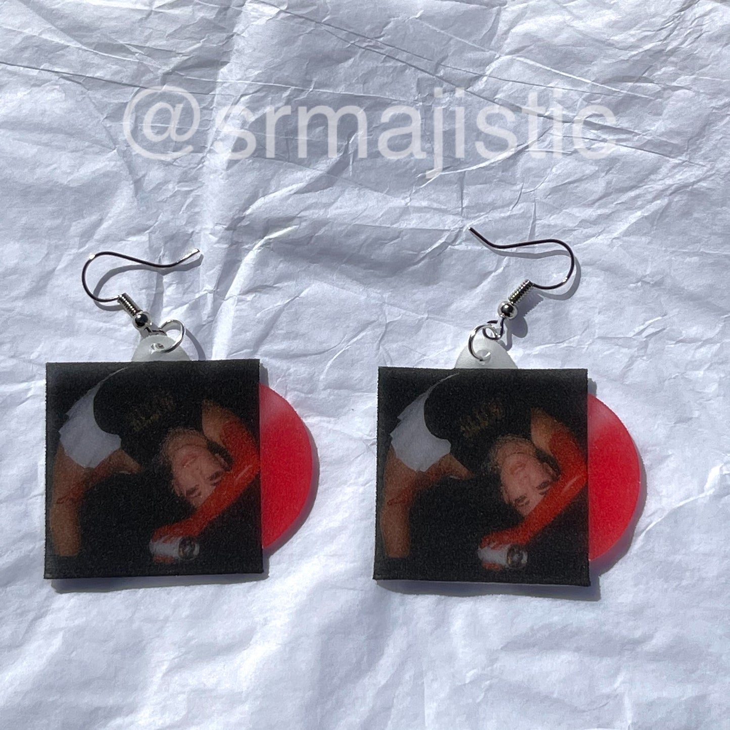 Sizzy Rocket American Rage Vinyl Album Handmade Earrings!