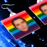 Paul Dano Says Gay Rights Pride Flag Handmade Earrings!