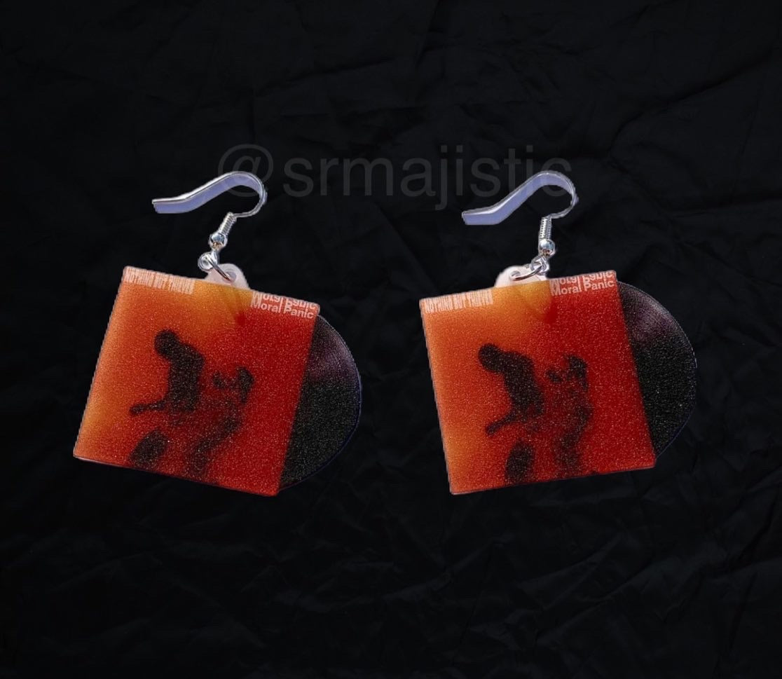 Nothing But Thieves Moral Panic Vinyl Album Handmade Earrings!