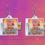 Kirby Super Star Ultra Nintendo DS Game 2D detailed Handmade Earrings!
