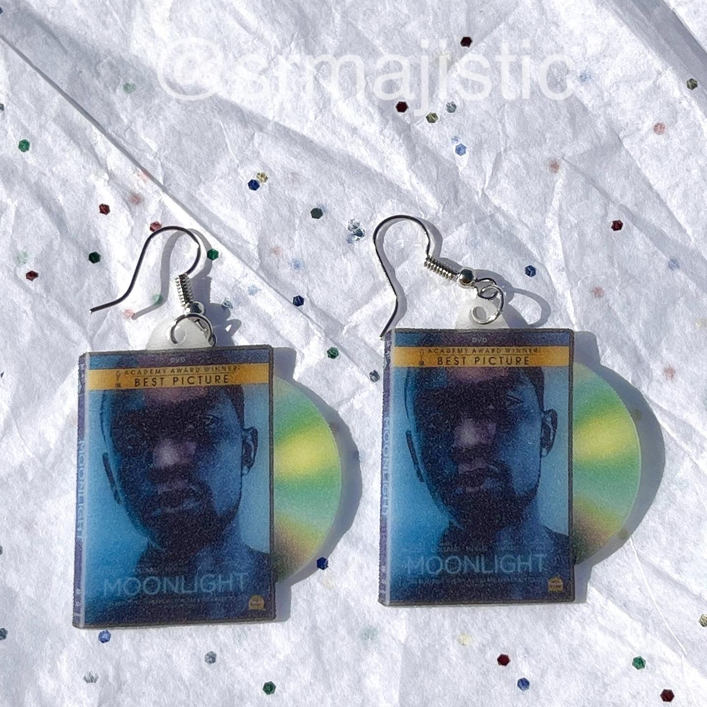 Moonlight (2016) DVD 2D detailed Handmade Earrings!
