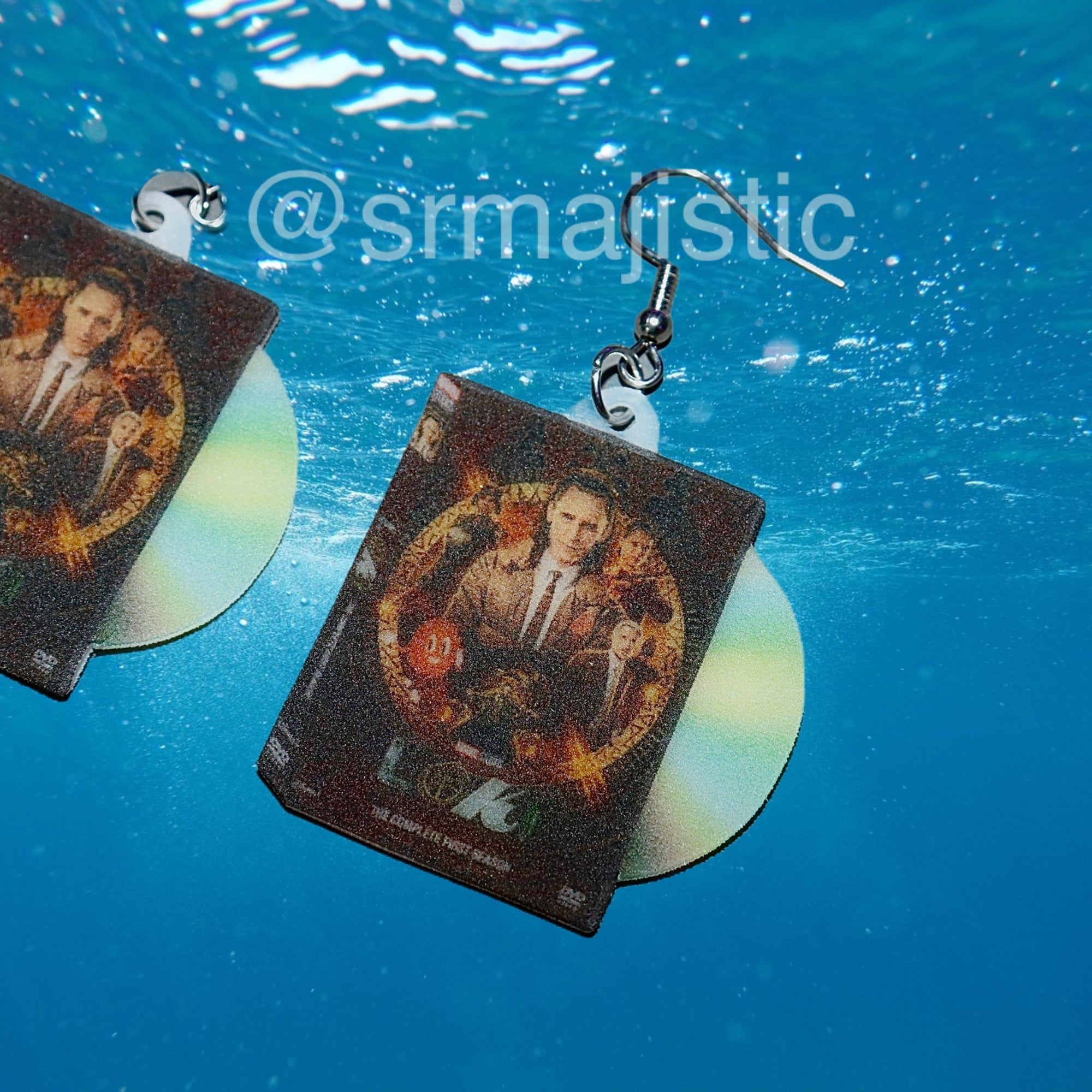 Loki (2021) DVD 2D detailed Handmade Earrings!
