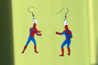 Spiderman Double Vision Meme Handmade Earrings!