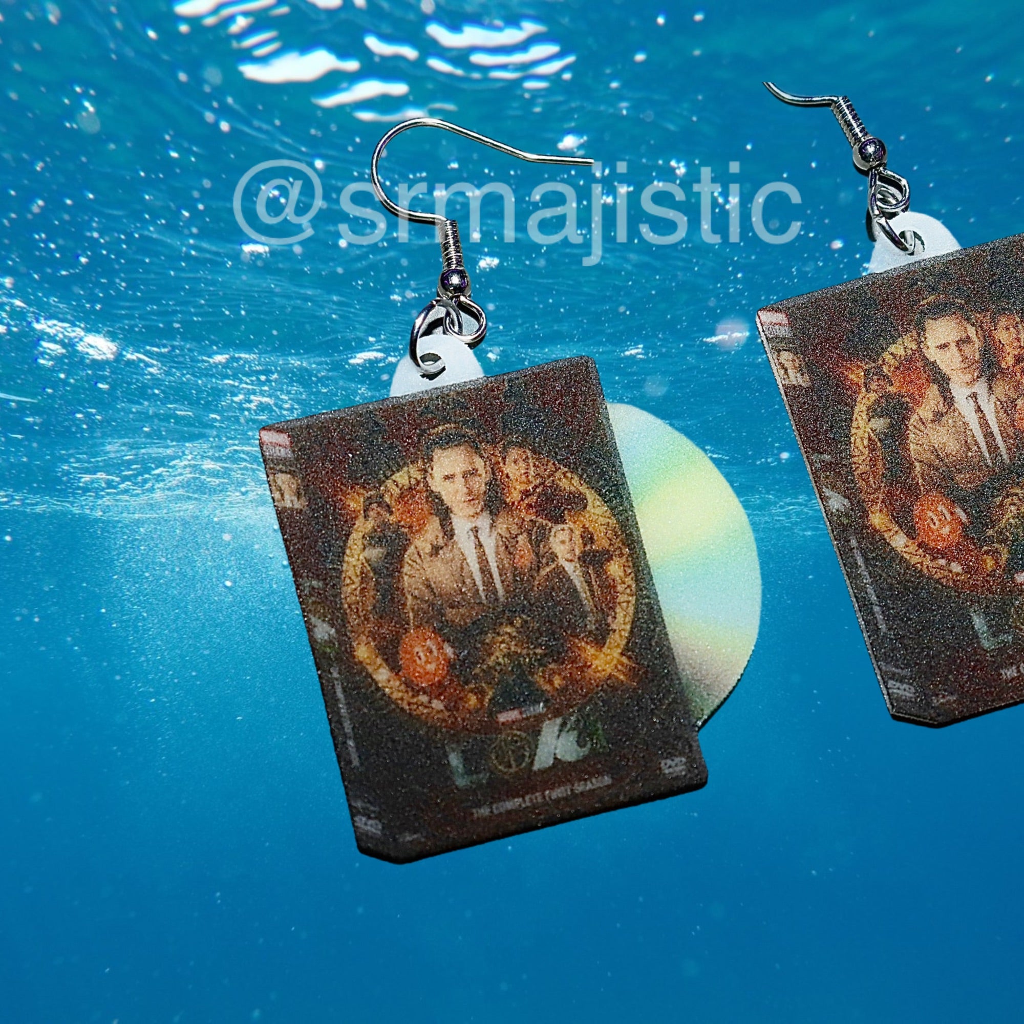 Loki (2021) DVD 2D detailed Handmade Earrings!