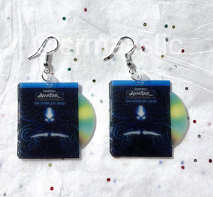 Avatar the Last Airbender complete DVD collection 2D detailed Handmade Earrings!