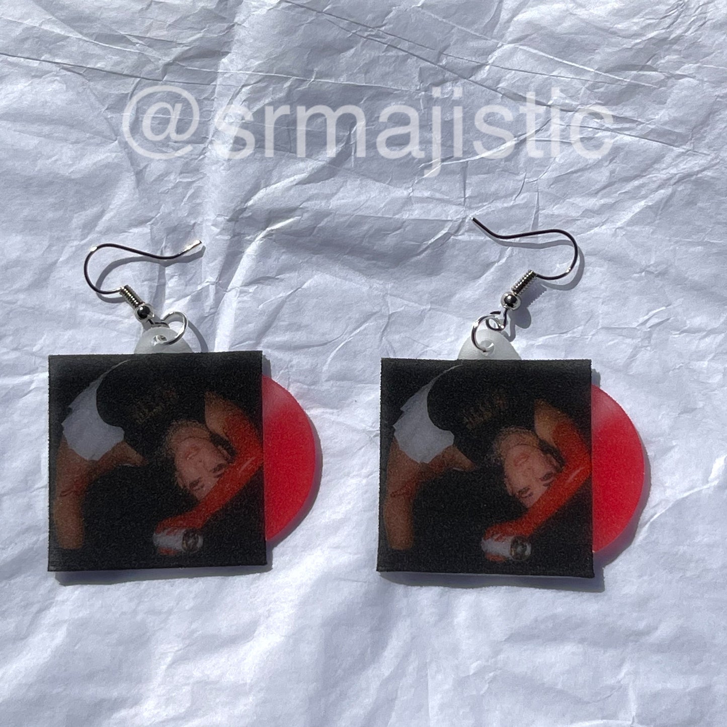 Sizzy Rocket American Rage Vinyl Album Handmade Earrings!